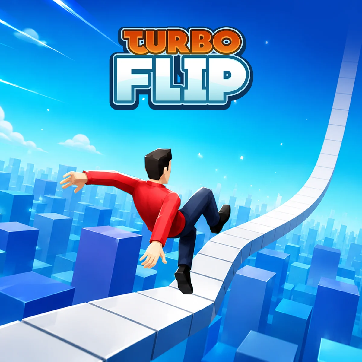 Turbo Flip artwork with a vehicle launching over a city ramp